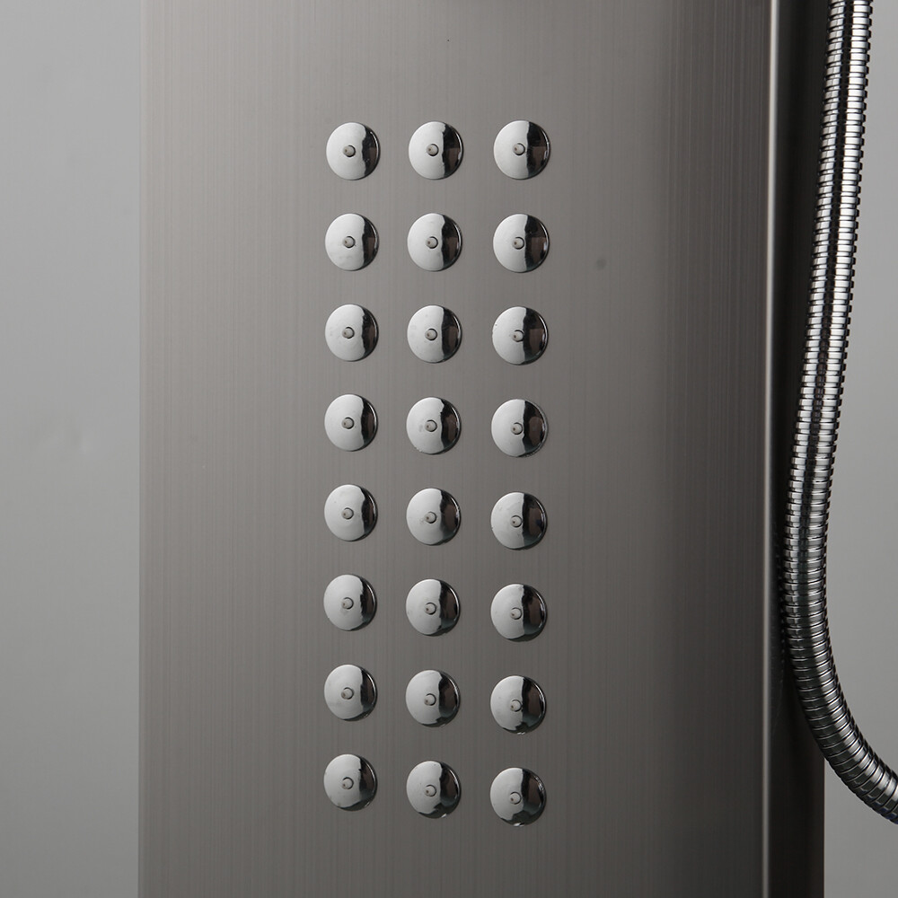 Wall Mounted Shower Panel System - Bathroom Shower Column with Massage Jets