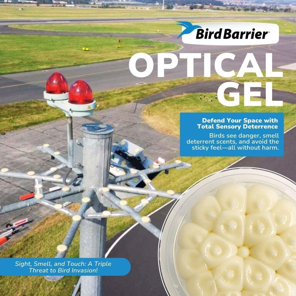 24-Pack Bird Deterrent Gel | Easy Install & Durable Solution