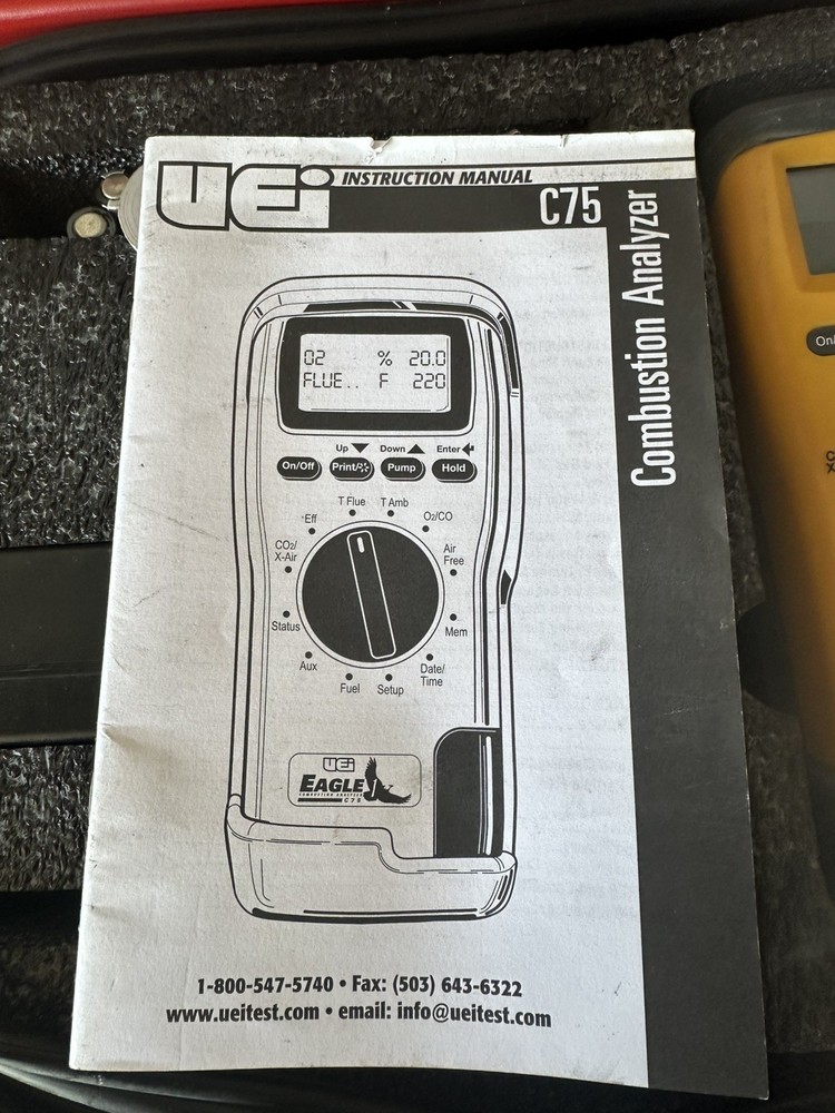 UEI C75 Combustion Analyzer Kit