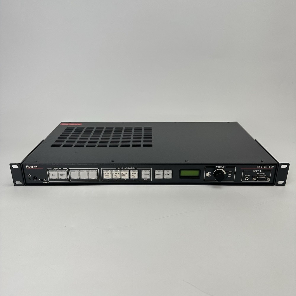 Extron System 5 IP Multi-Format Switcher – 5 Input AV Control – Used, Rack Ears