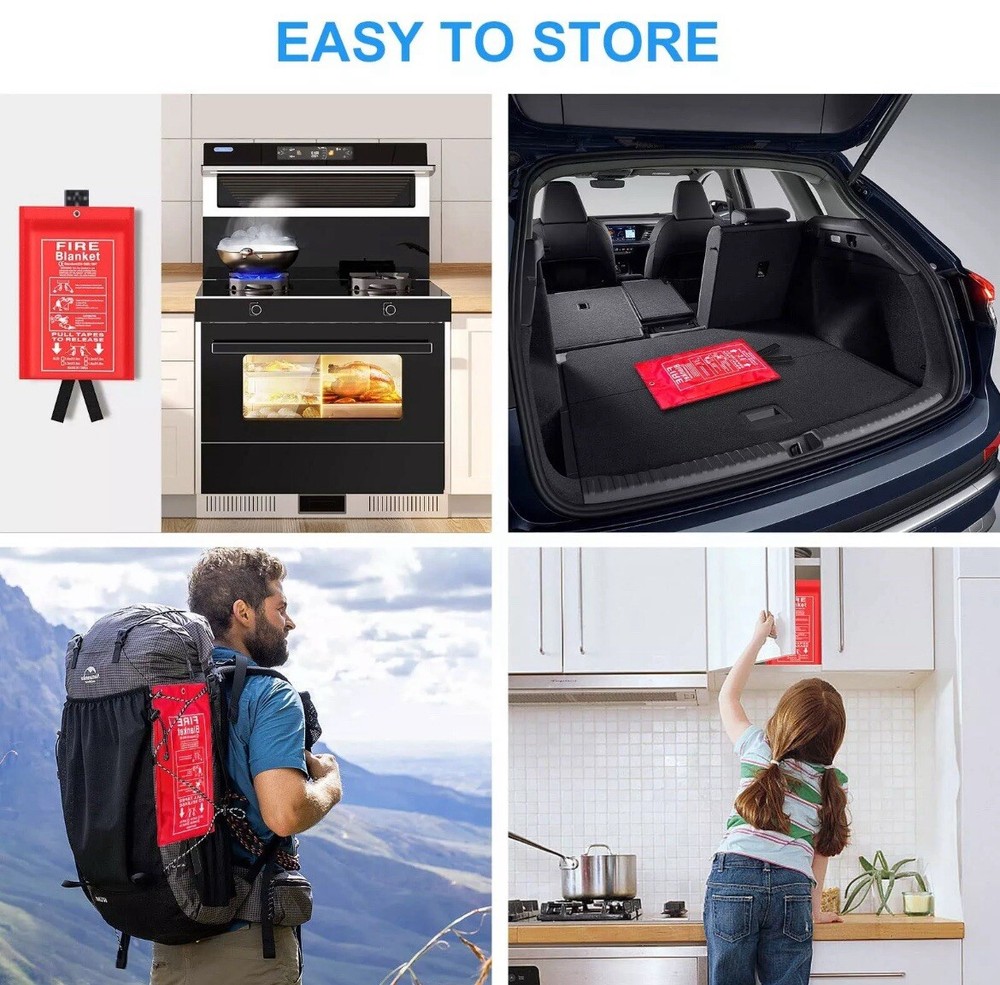 Emergency Fire Blanket for Kitchen or Office