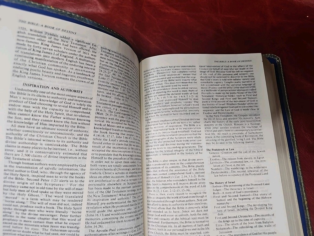 Criswell Study Bible Rebound with Liner Cowhide Nice! Stitched Parameter Nice!