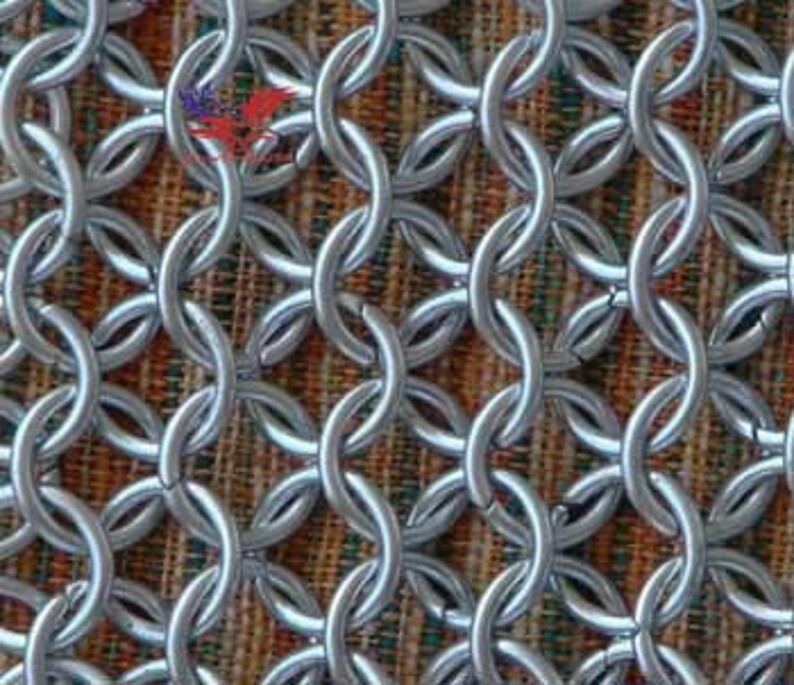 Aluminum Butted Chain mail Shirt Round Ring Half sleeve
