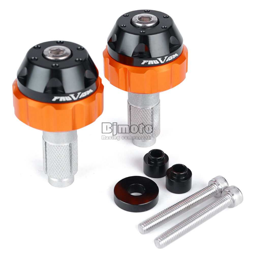 2Pcs Motorcycle Throttle Fixed Speed Control Clamp Handlebar Cap Bar End Weight