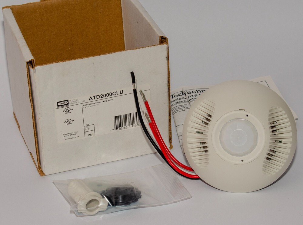Hubbell Occupancy Sensor Adaptive Dual Tech Ceiling Mount 2000 Sq ft(ATD2000CLU)