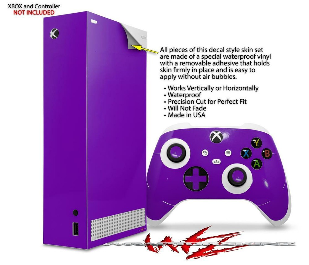 Skins XBOX Series S Console Controller Solids Collection Purple