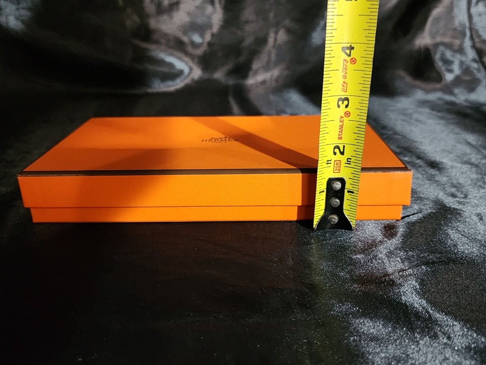 Authentic Hermes Empty Box #57 w/Tissue Paper & Ribbon