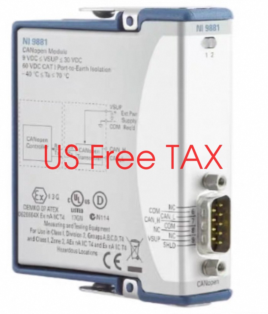 National Instruments NI 9881 cRIO CANopen CAN Interface Module