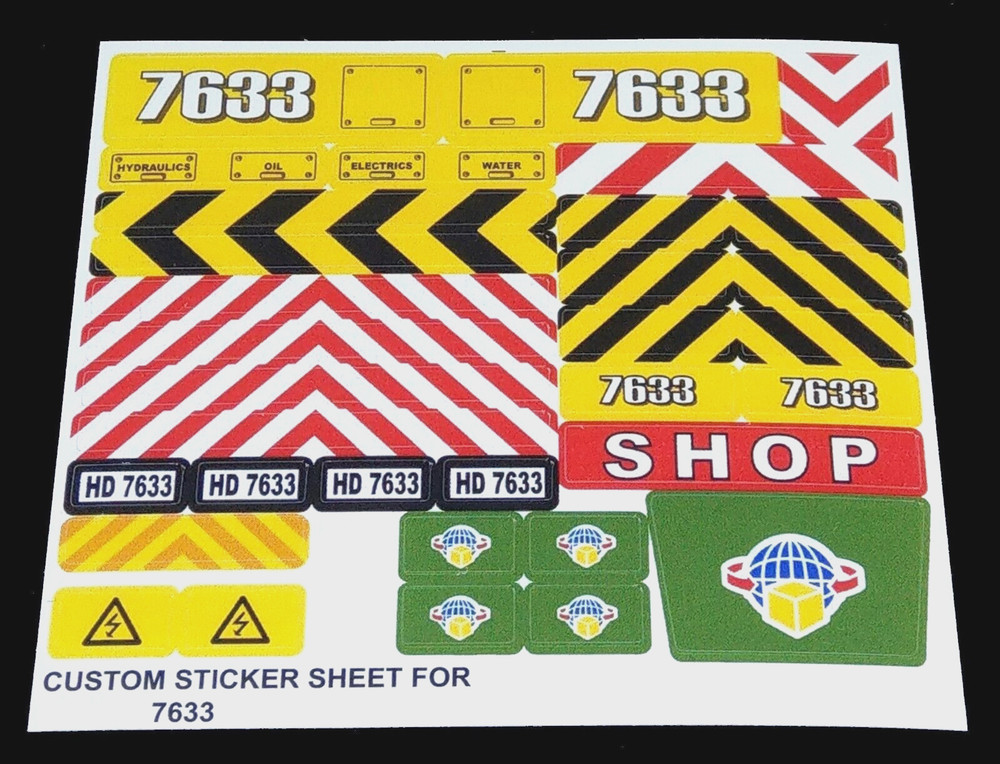 Custom Decal for 7633 Replacement Sticker for 7633