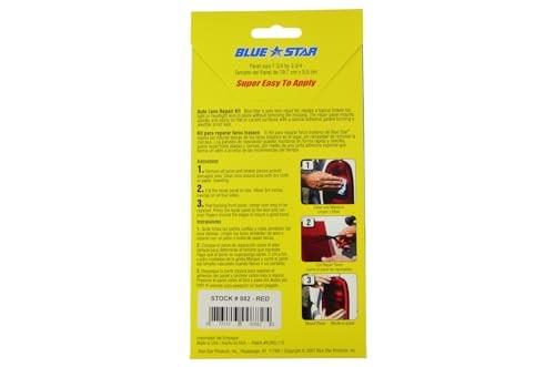 Grid Pattern Auto Lens Repair Kit () Red