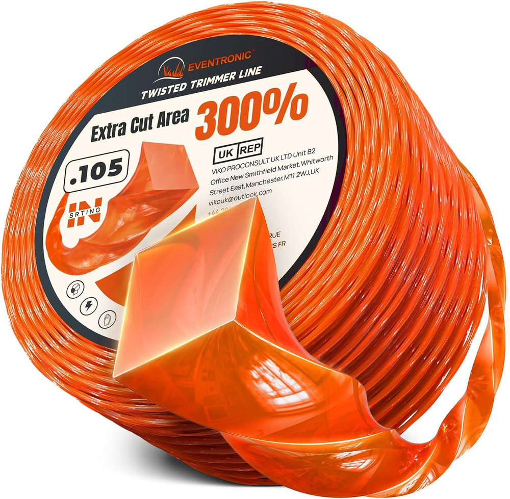 Weed Eater String .105" 460FT Twisted Square for Gas String Trimmer