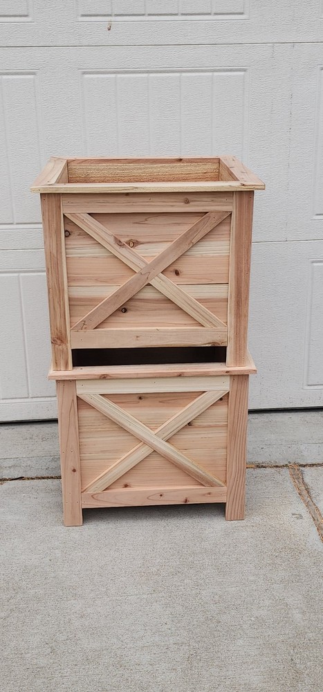Farm House Style Cedar Wood Planter