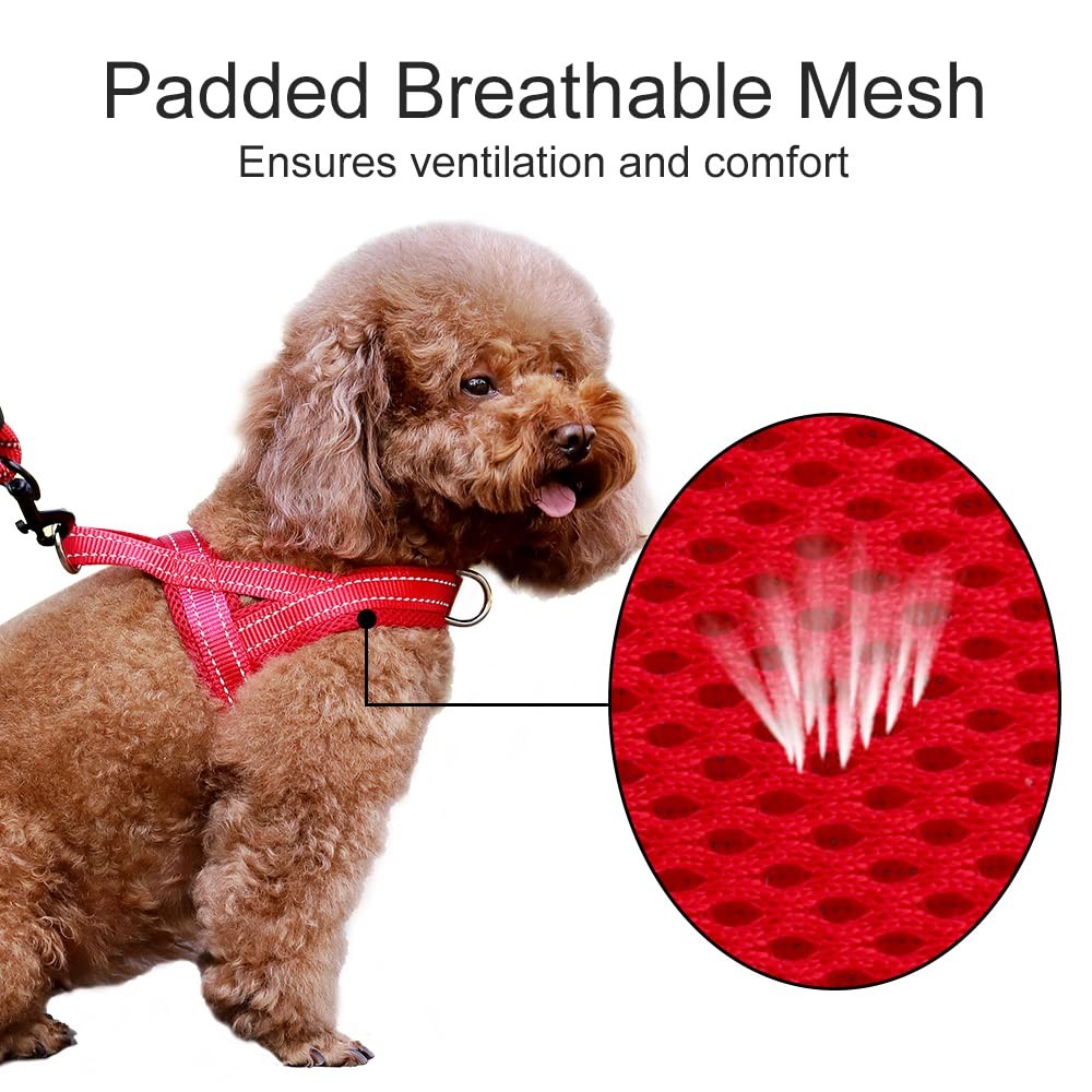No Pull Dog Harness with Breathable Mesh Padded, Adjustable Reflective Escape...