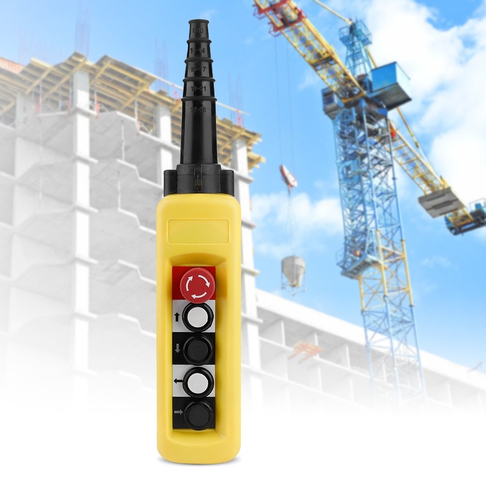 Crane Chain Hoist Push Button Switch Lifting Pendant Controller 4 Buttons❀