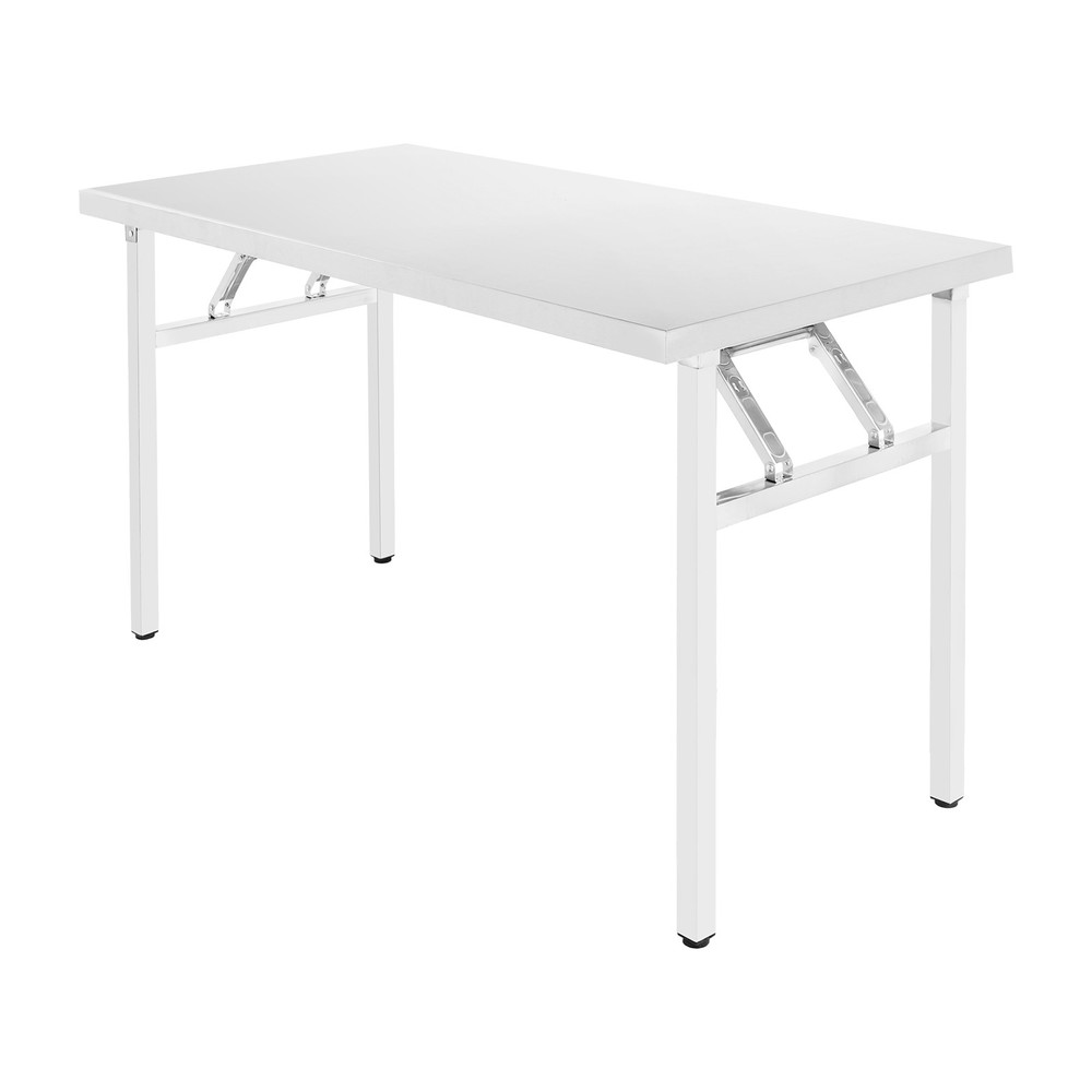 Stainless Steel Workbench Folding Dining Table Folding Table 120*60*75cm Kitchen