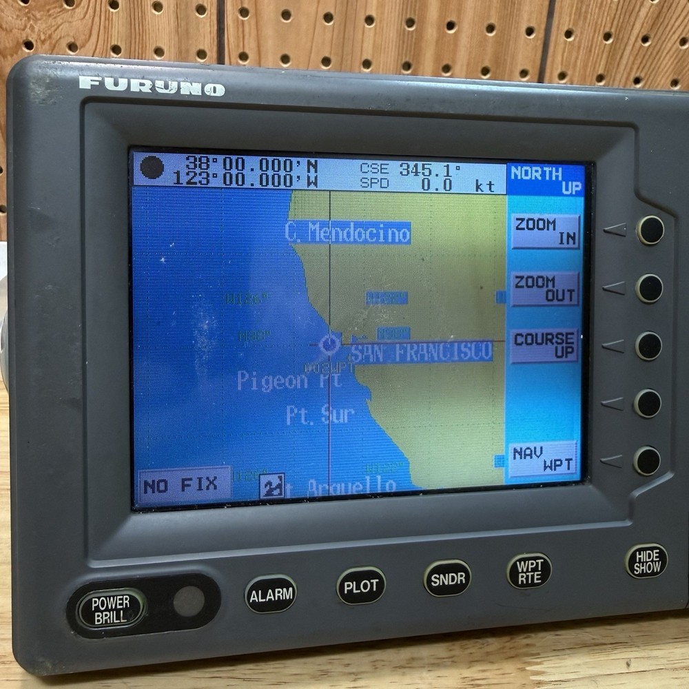 Furuno GP-1850DF Navionics GPS Chartplotter w/Sounder Tested Working With Case