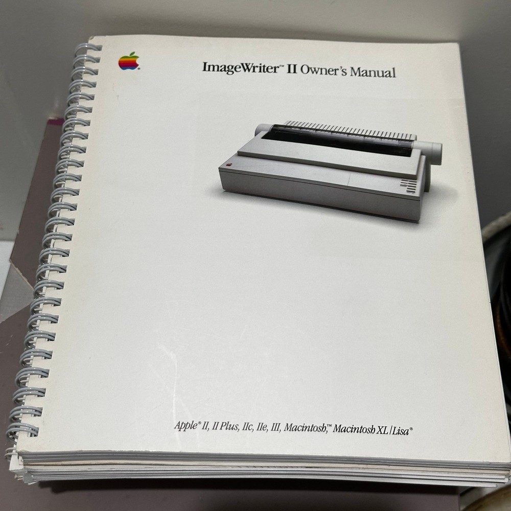 Vintage Apple Manual Lot MacWrite ImageWriter II Personal Modem 1980s Computing