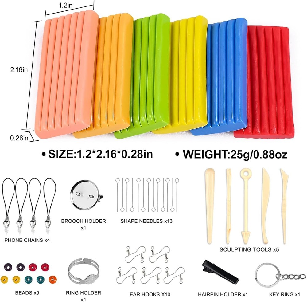 Kids Modeling Clay with Sculpting Tools