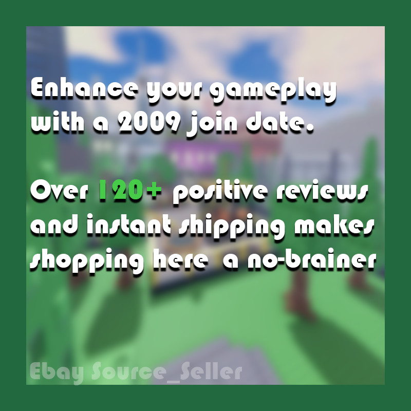 2009 ROBLOX! INSTANTLY DELIVERED!