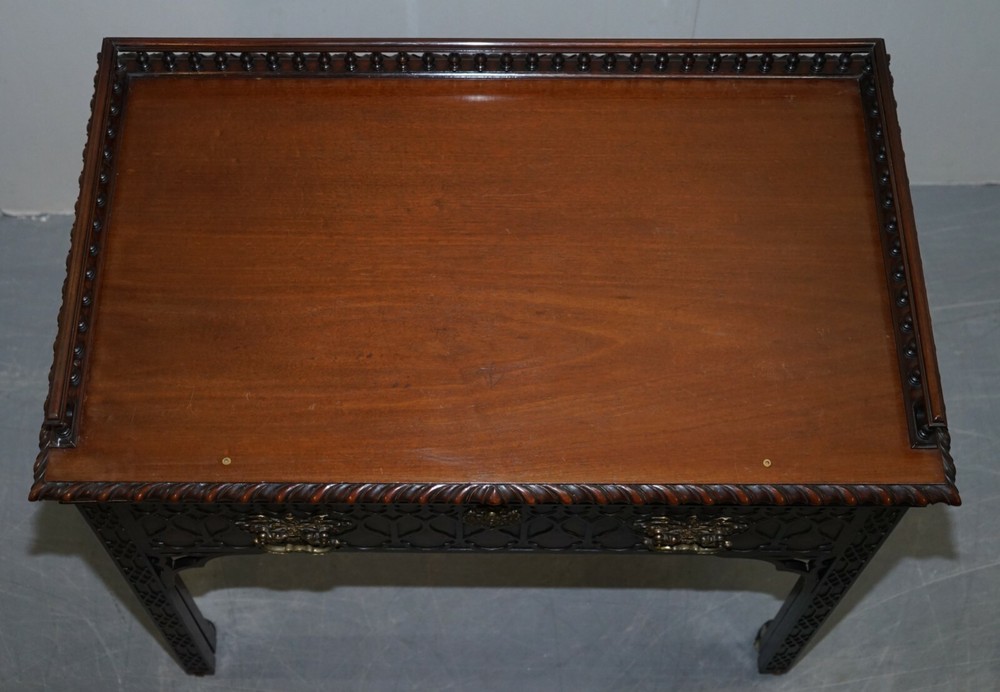 ORIGINAL THOMAS CHIPPENDALE GEORGE III MAHOGANY ARCHITECT'S WORK DESK TABLE