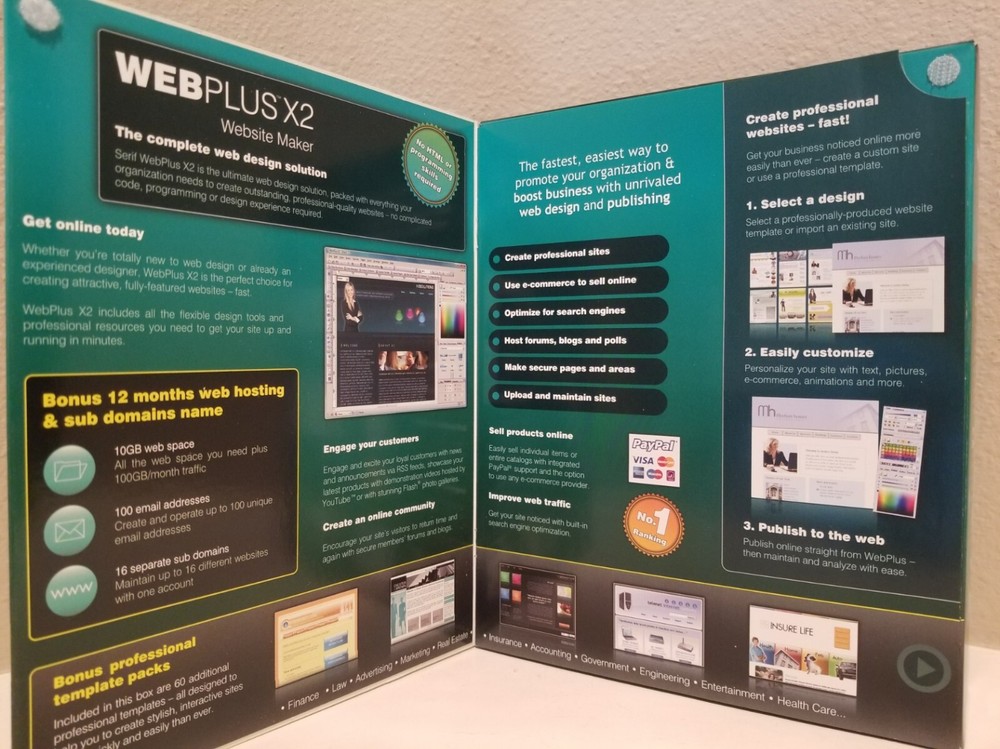 New Sealed Serif WebPlus X2 Website Maker