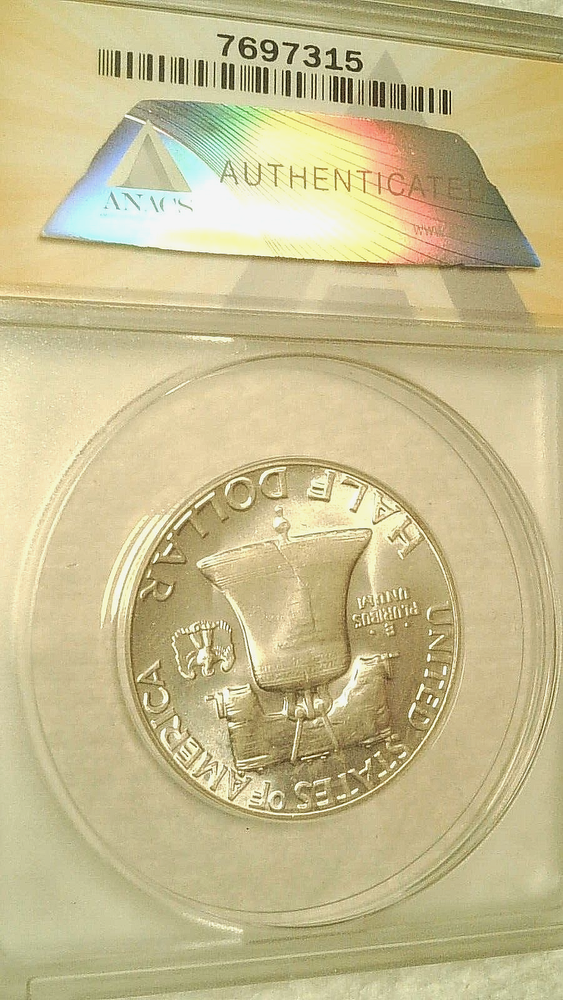 1962 Silver Benjamin Franklin Half Dollar ANACS MS 65
