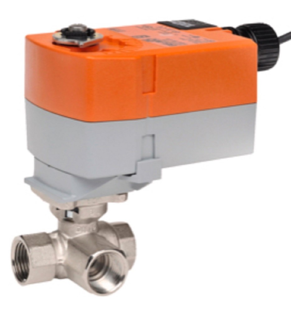 Belimo B312B+TFRB120 Characterized Control Valve (CCV), 1/2", 3-Way, Cv 3