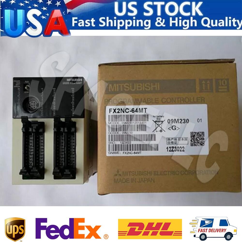 New Mitsubishi FX2NC-64MT PLC Programmable Controller Expedited Shipping One