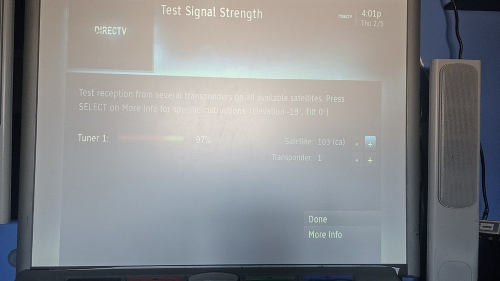 DIRECTV H25 HD RECEIVER **OWNED"" WITH REMOTE, PWR CABLE, RF BLASTER