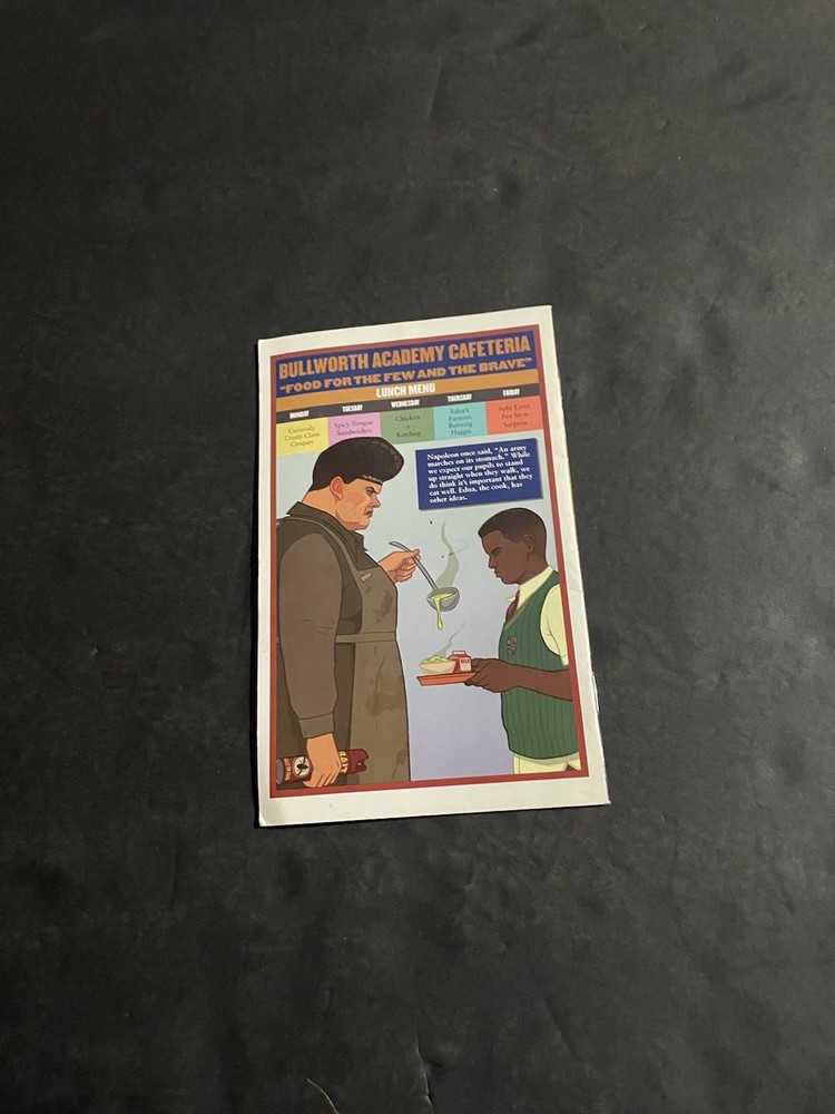 Bully ps2 Manual Only