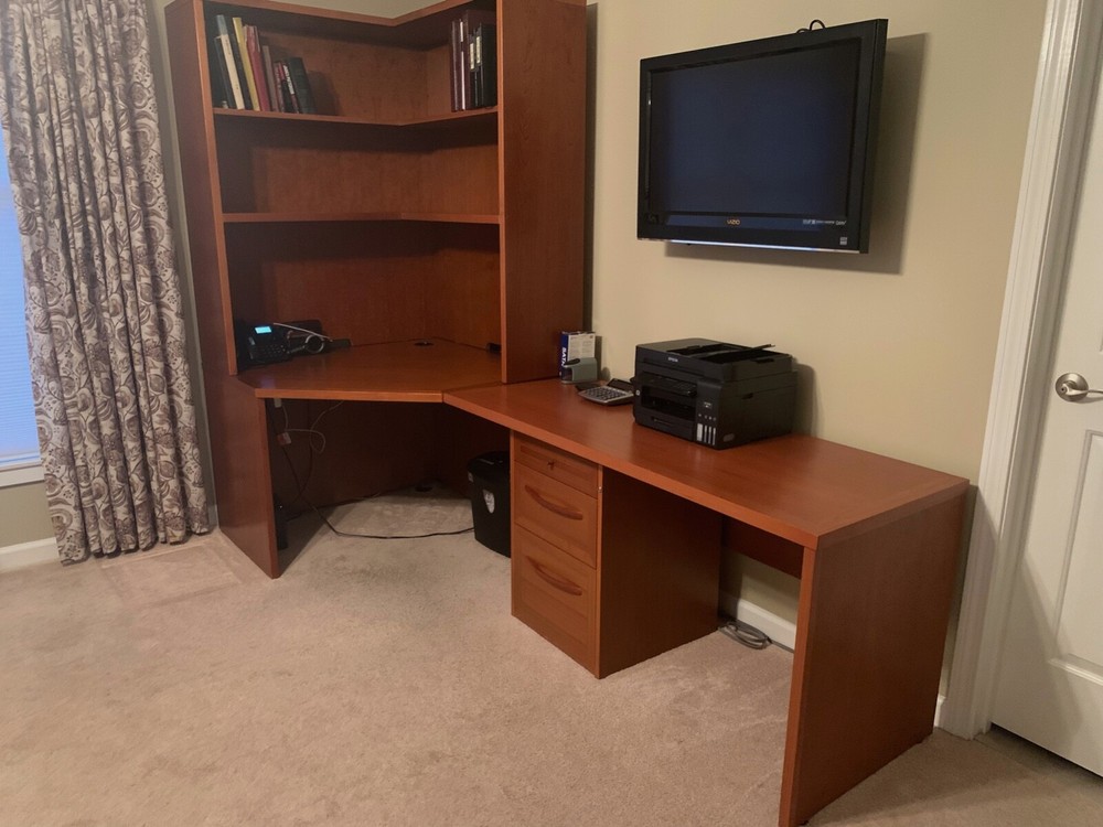 Maurice Villency Custom Corner Desk with Top