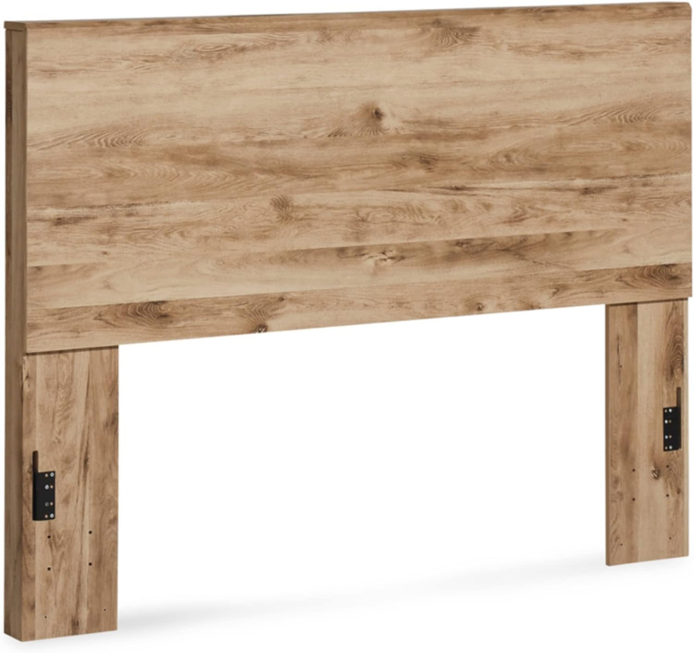 Rustic Brown Laminate Queen Headboard - Hyanna Decorative Panel Only