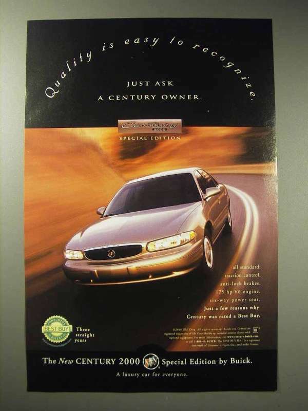 2000 Buick Century 2000 Special Edition Car Ad