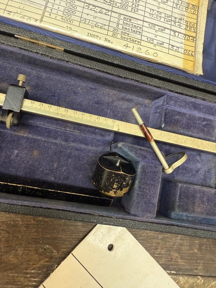 CASED VINTAGE THE ALLBRIT PLANIMETER