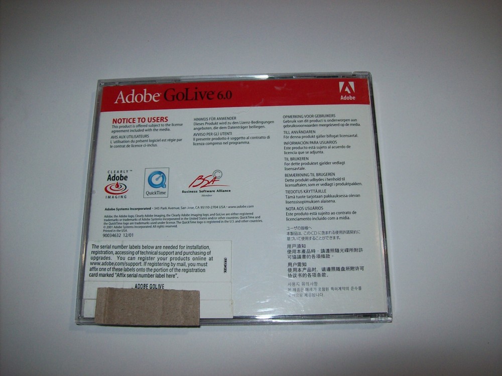 Adobe GoLive 4.0 Educational Version for Mac with Serial Keys, x
