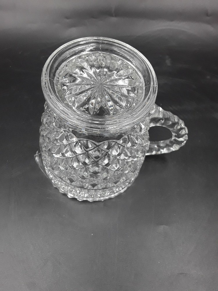 Anchor Hocking Wexford Pattern Clear Crystal Creamer