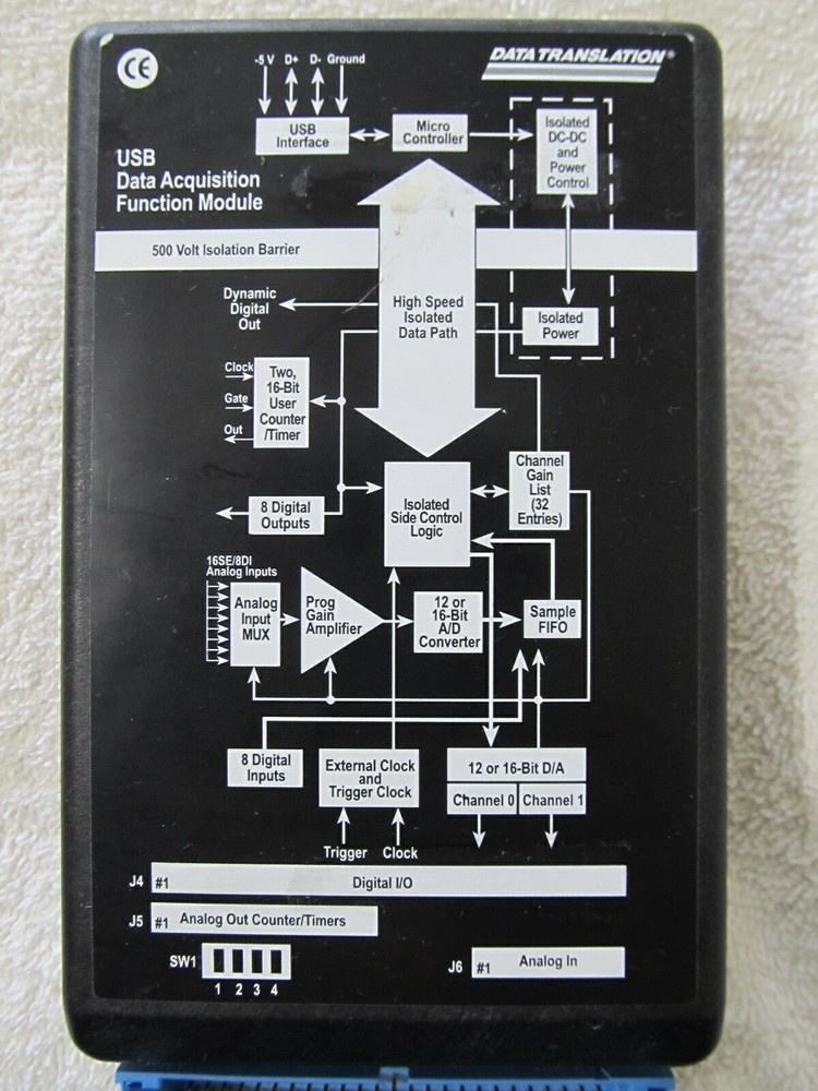 Data Translation DT9801-EC-I Multifunction USB Data Acquisition Function Module