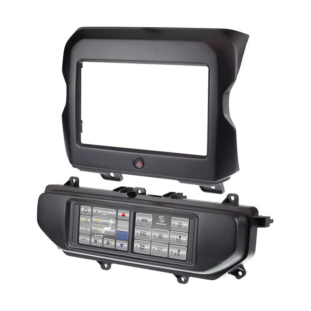 Scosche ITCCR05B Integrated Touchscreen Dash Kit for Select 2018+ Jeep Wrangler