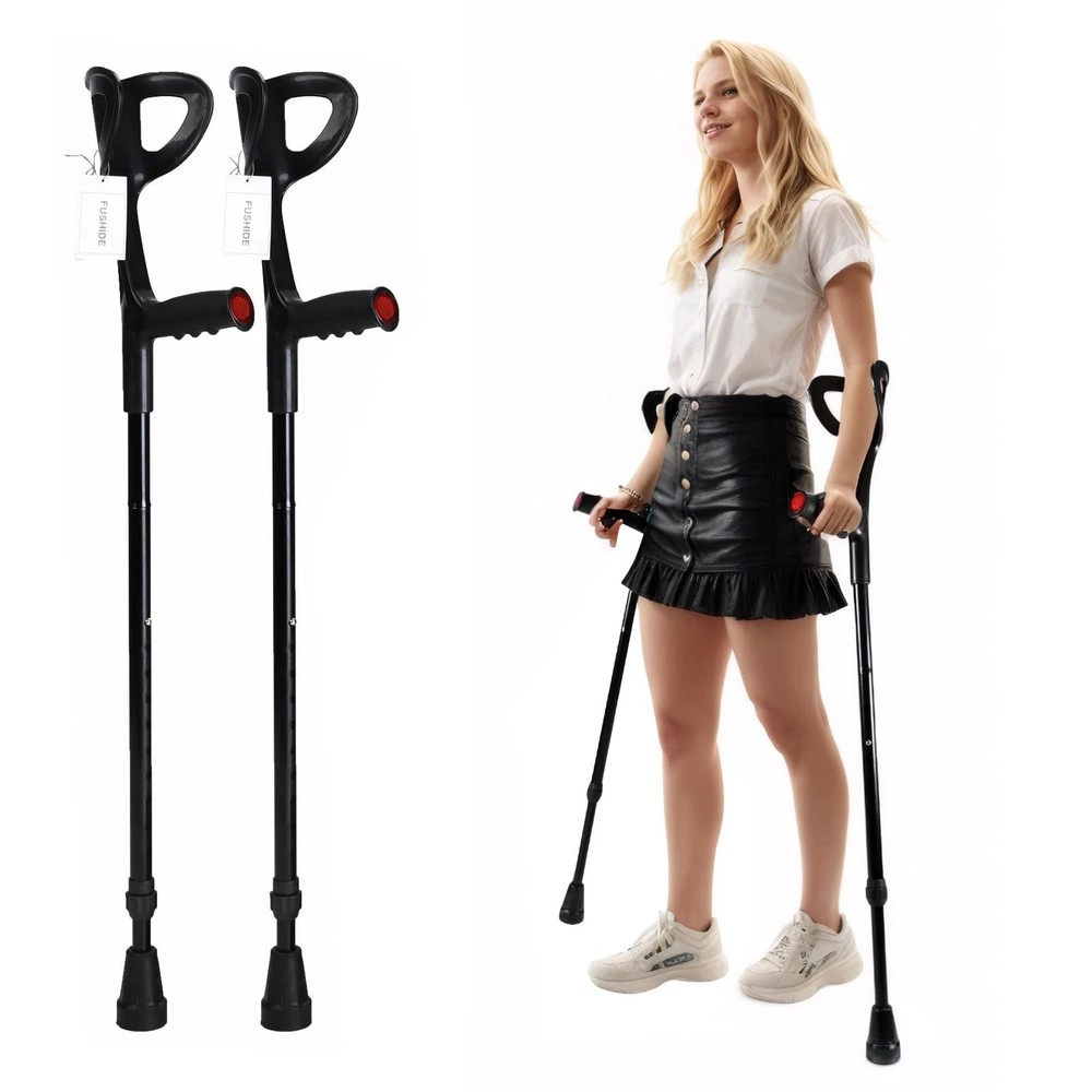 Adjustable Height Elbow Crutches, Lightweight Elbow Crutches, Folding Crutches