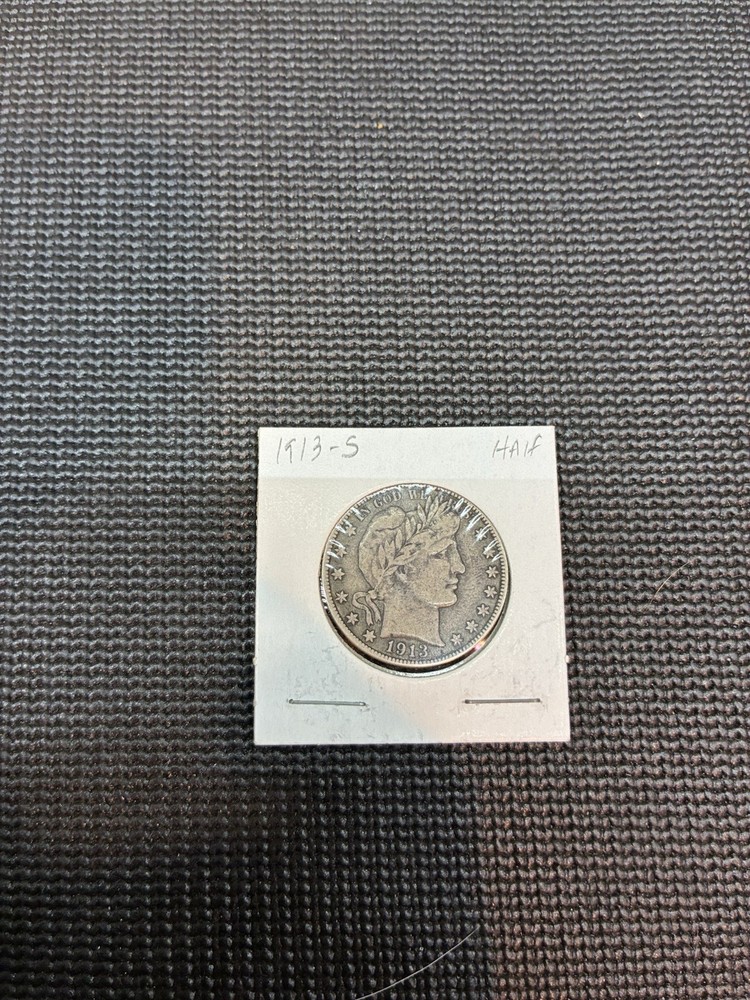 1913 S Barber Half Dollar,COMPLETELY ORIGINAL. Better Date