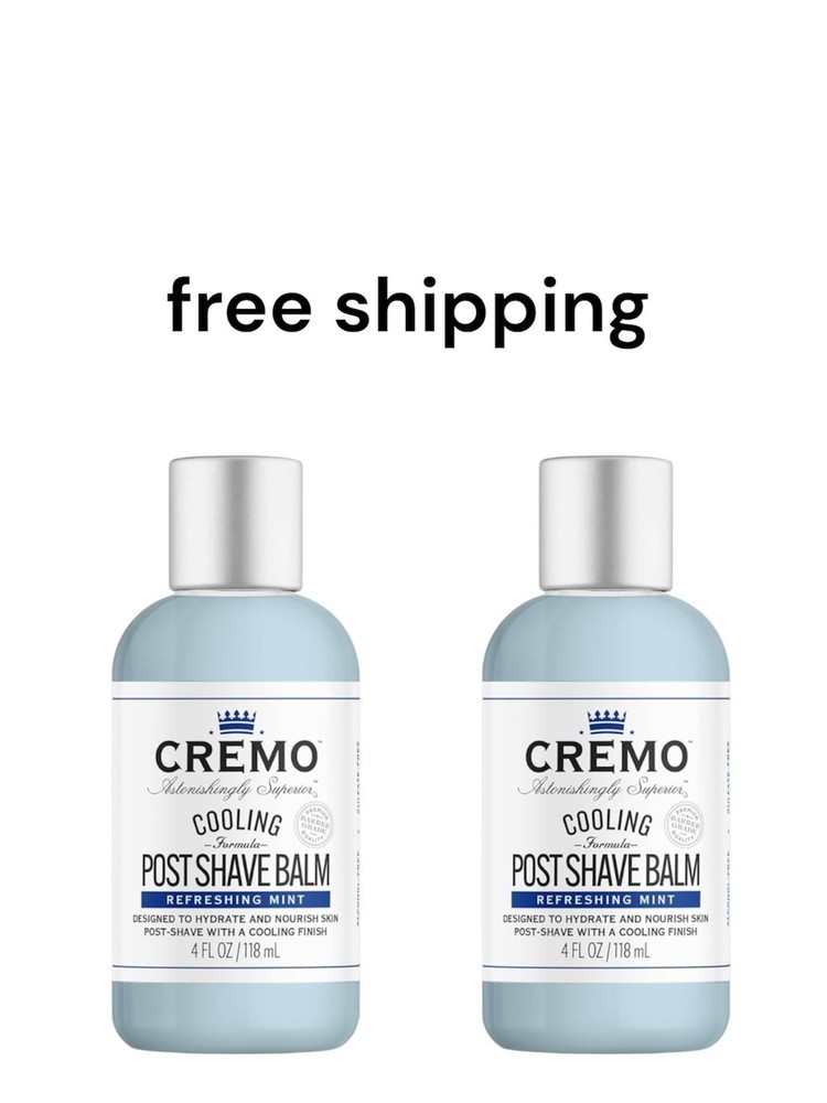 Cremo Cooling Formula Post Shave Balm, Soothes, Cools And Protects Skin From