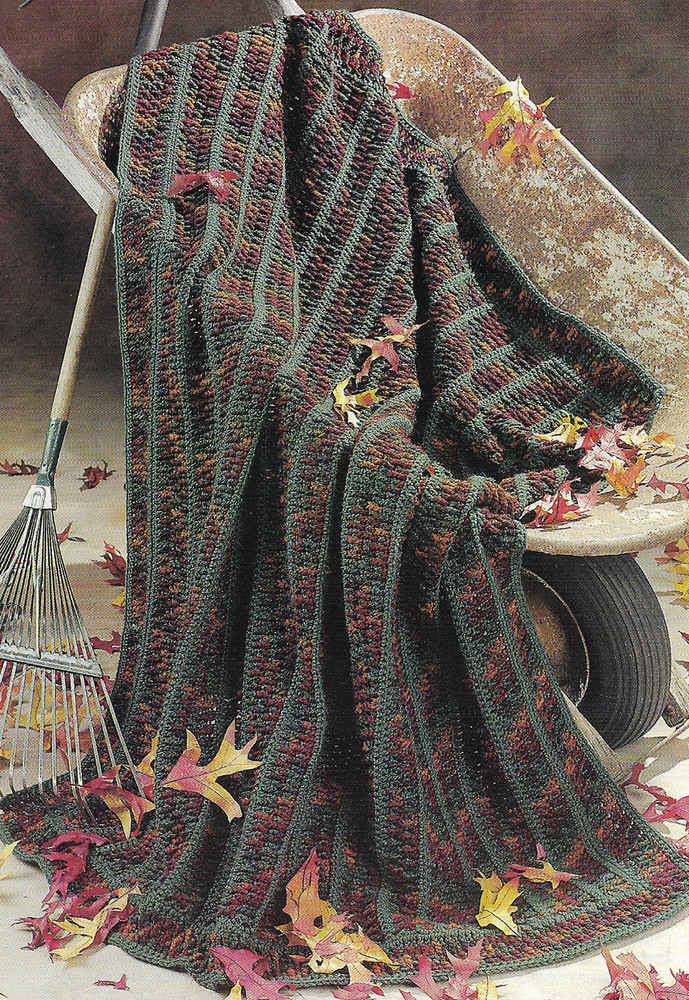 Autumn Leaves Afghan crochet pattern instructions