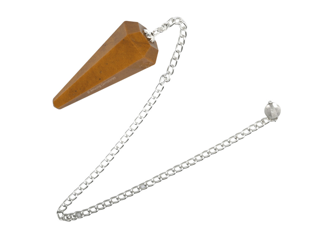 Yellow Jasper Dowsing Crystal Pendulum