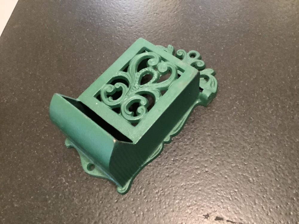 Vintage Wilton Cast Iron Wall Match Holder
