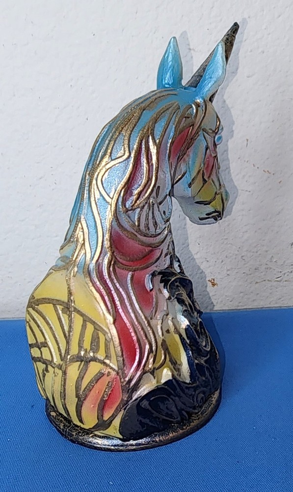 Small Light-up Unicorn Desk Light Decoration, 5"