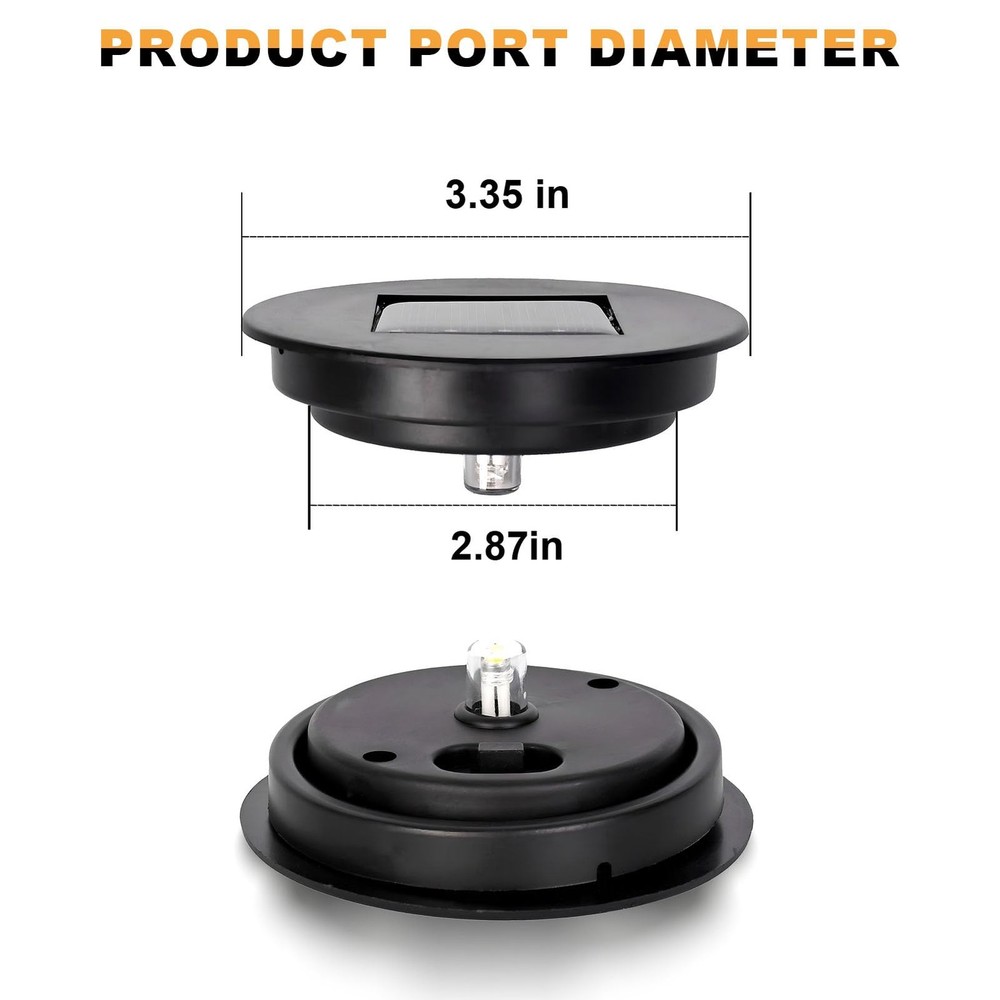 Solar Light Replacement Top 4 Pack Used to Replace Broken Solar Lantern Parts...
