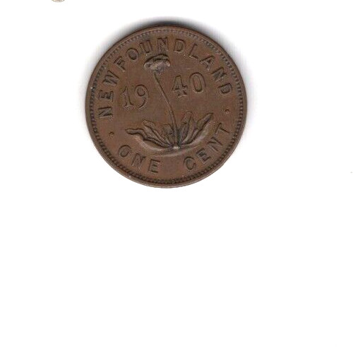 1940 Newfoundland One Cent Coin - EF