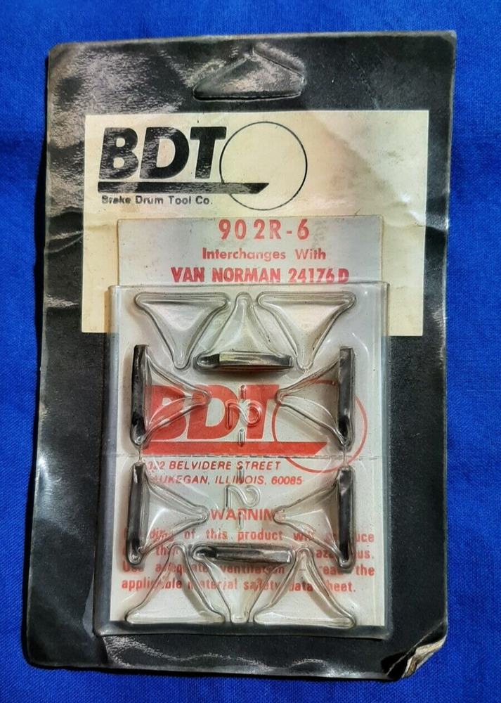 Van Norman 24176D "Type" BDT 902R-6 bits