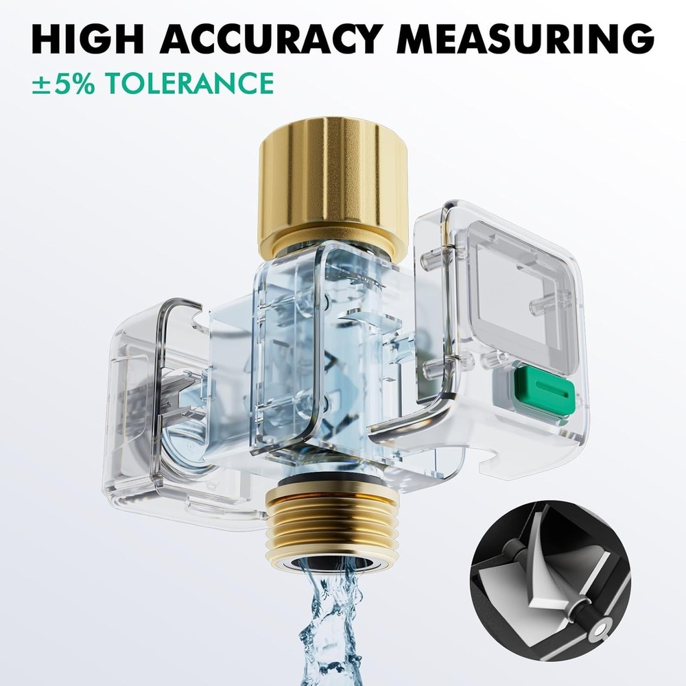 Precision Brass Water Flow Meter with LCD Display for Efficient Water Management