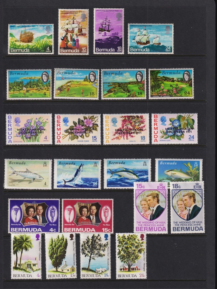 Bermuda - 7 Mint, NH commemorative sets